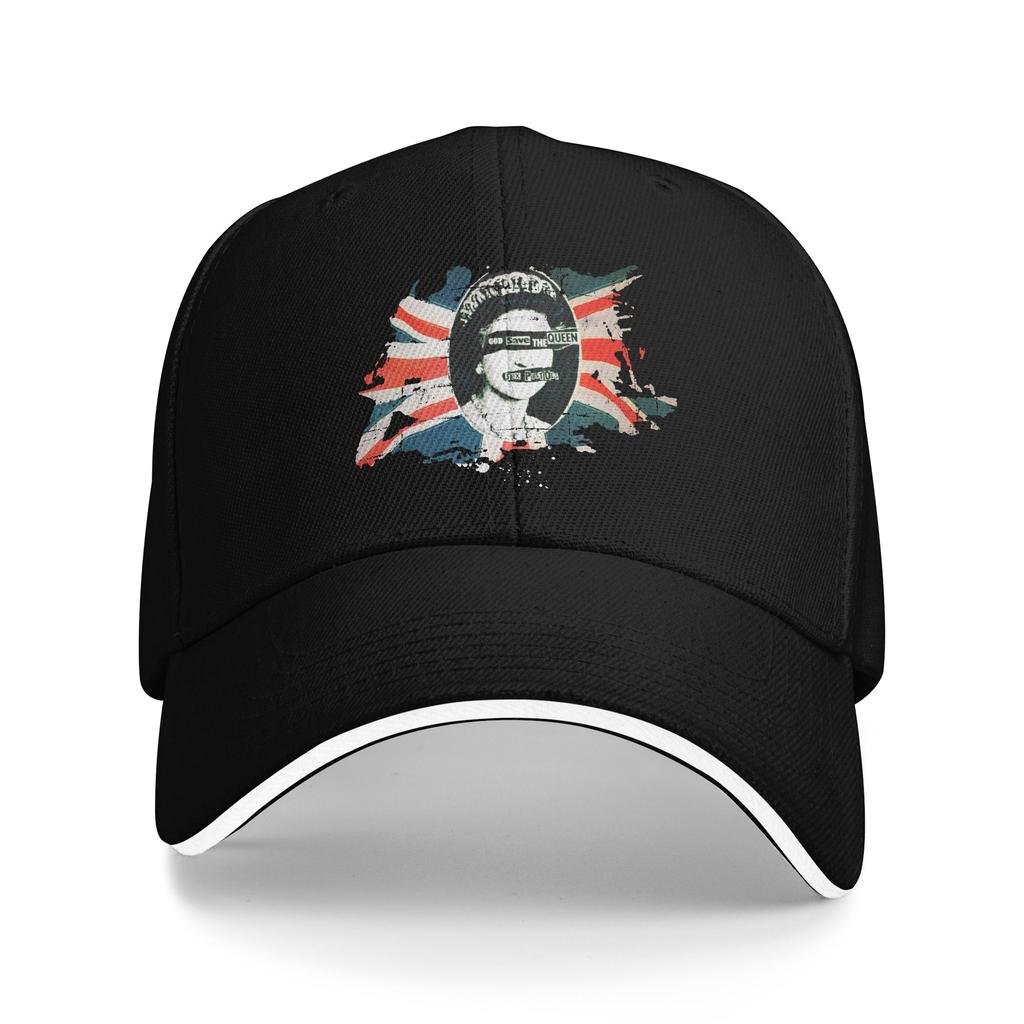 Sex Pistols Official Flag God Save The Queen Baseball Cap UnisexTeens Design Trucker Hat Classic Outdoor Gym Baseball Caps