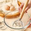 Large Hand Danish Dough Whisk Bread Mixer Stainless Steel Cake Pastry Dough Mixer Stick Egg Beater Kitchen Baking Blender Tools