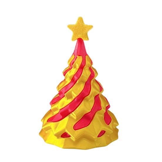 3D Printed Spiral Christmas Tree Toy Impossible Passthrough Sculpture Vortex Thread Illusion Stress Relief Kids Adults Mini Spiral Cone Fidget Toy