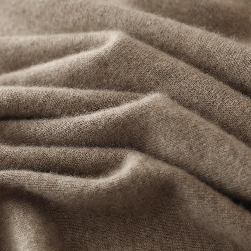 Cashmere Sweater Turtleneck Pullover Thickened Sweater Youth with Warm Cashmere Men Inside