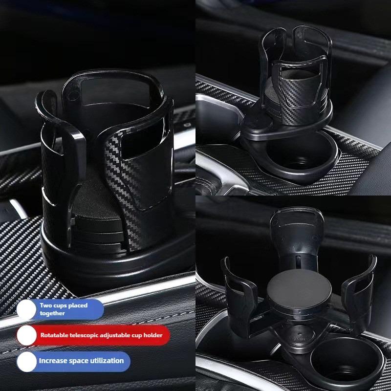 Car Cup Holder Expander Adapter Adjustable Multifunctional With Phone Aromatherapy Organizer Aual
