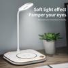 15w Fast 3 In 1 Wireless Charging for iPhone Huawei Samsung Xiaomi Phones iWatch Earphone Modern Led Office Desk Lamp Wireless Charger Lamp
