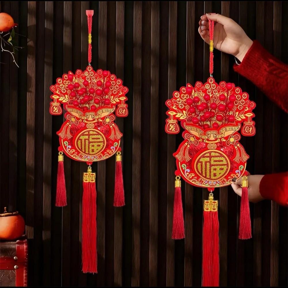 With Tassels Fu Character Hanging Pendants Traditional Chinese New Year Decor  New Year Gift