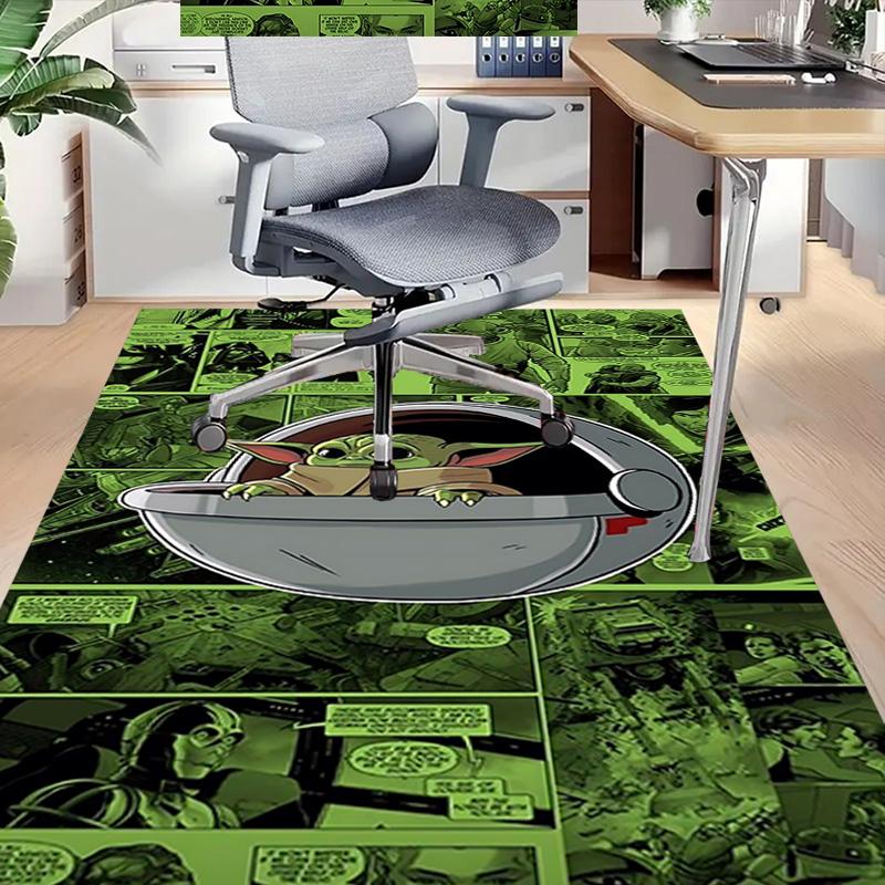 Baby Yoda Pod Carpet For Playroom Bedroom Living Room Sofa Home Decorkids Game Area Rug Nonslip Floor Mat