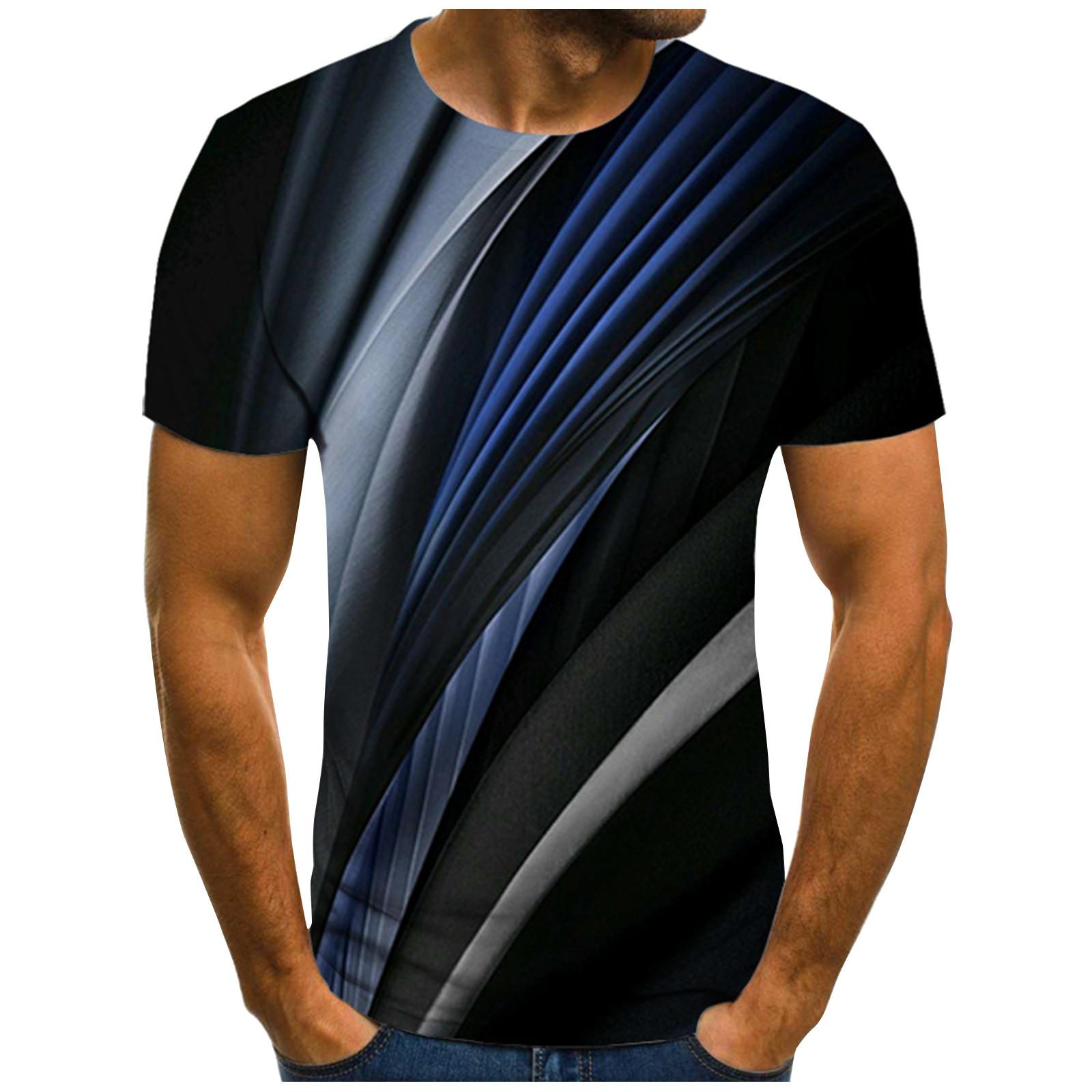 Мужская футболка с коротким рукавом и принтом — фото 4