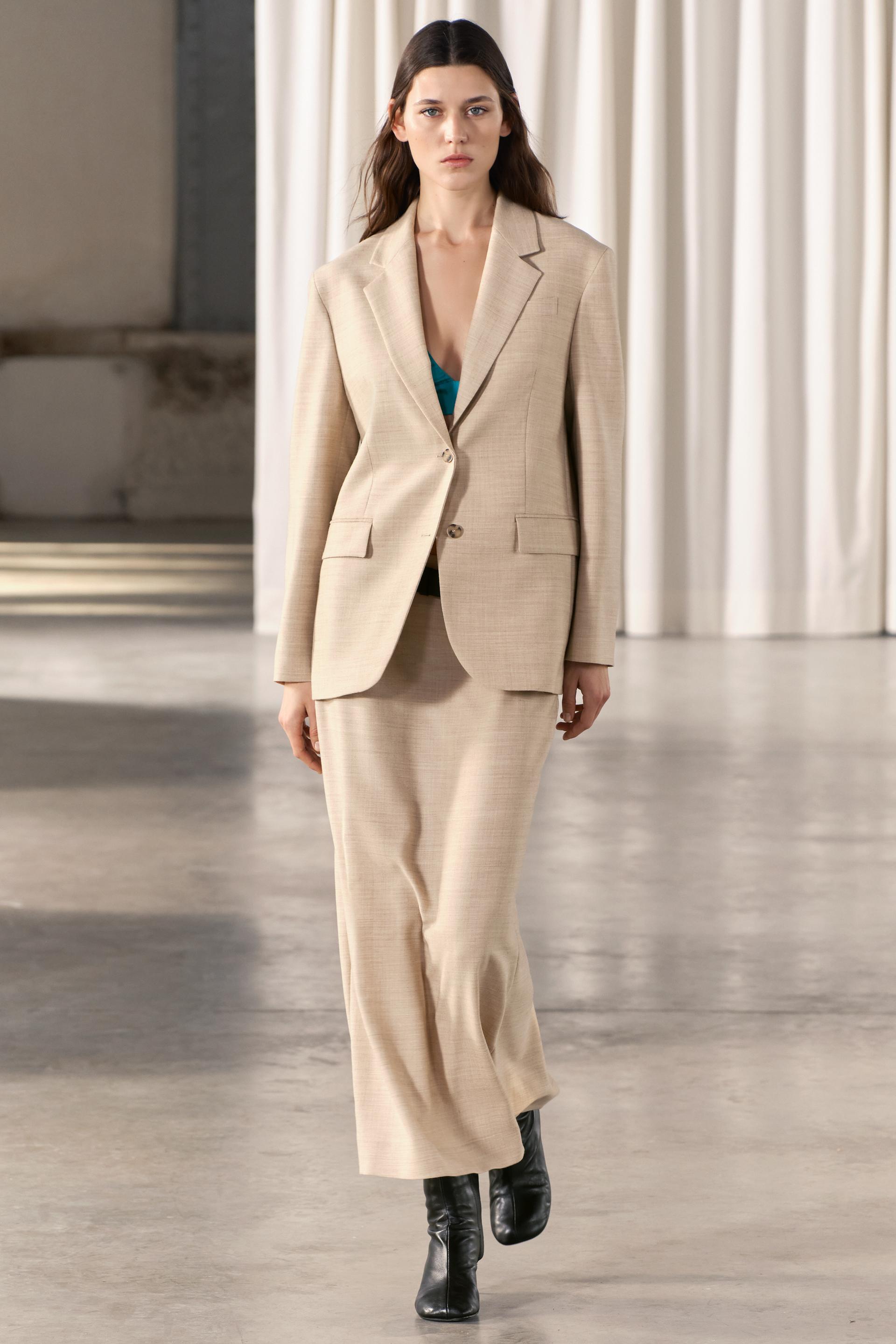 

ПИДЖАК ПРЯМОГО КРОЯ ШЕРСТИ ZW COLLECTION