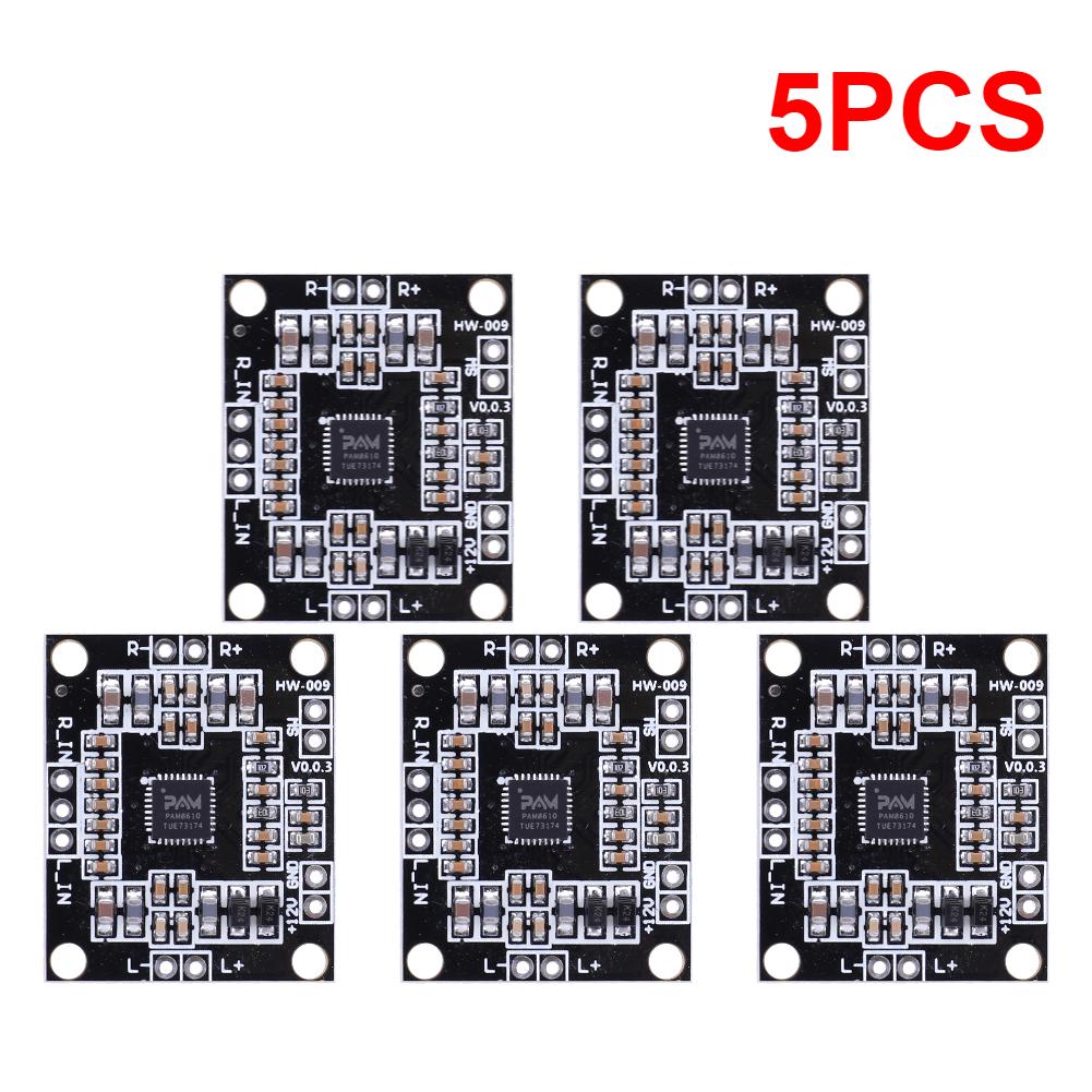 1-20PC PAM8610 Module Digital 2x15W Audio Power Amplifier Board DC7-15 Class D Dual Channel Stereo Voice Sound Amplifier Modules