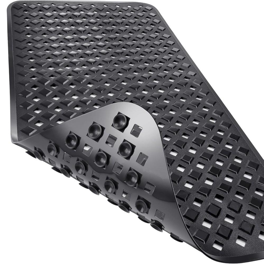New 70x40cm Extended Bathtub Mat PVC Material Suction Cup Anti-slip Mat Water-Resistant Foldable Bathroom Mat Bathroom Use