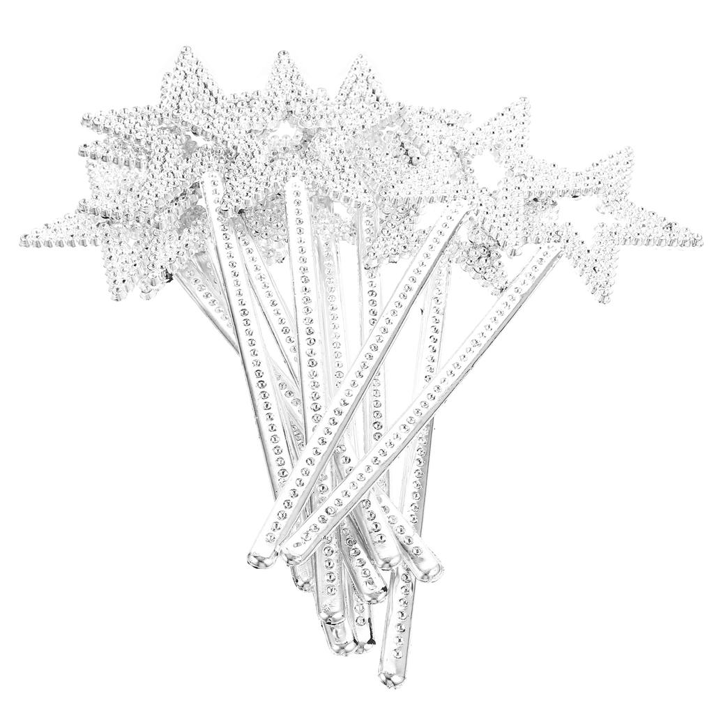 12 Stück Mädchen Kostüm Requisiten Stern Engel Feenstäbe Stern Feenstäbe Sternförmige Stäbe für Geburtstagsfeier Hochzeit Halloween