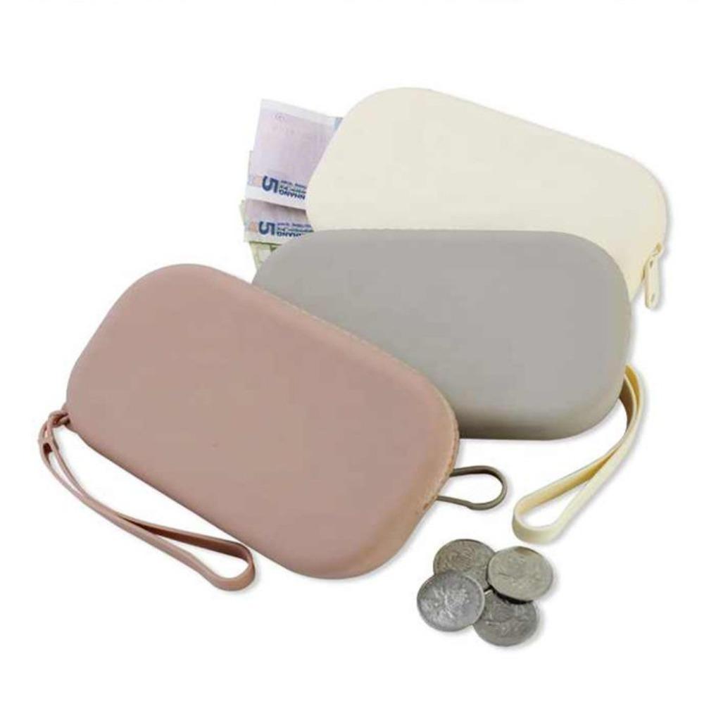 Silicone Cosmetic Storage Bag with Zipper Makeup Brush Holder Portable Makeup Pouch  Women