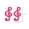 Cute Star Dot Striped Music Note Hair Clip Set Of 2pcs For Women Girls Kids Lightweight Acrylic Hair Accessories