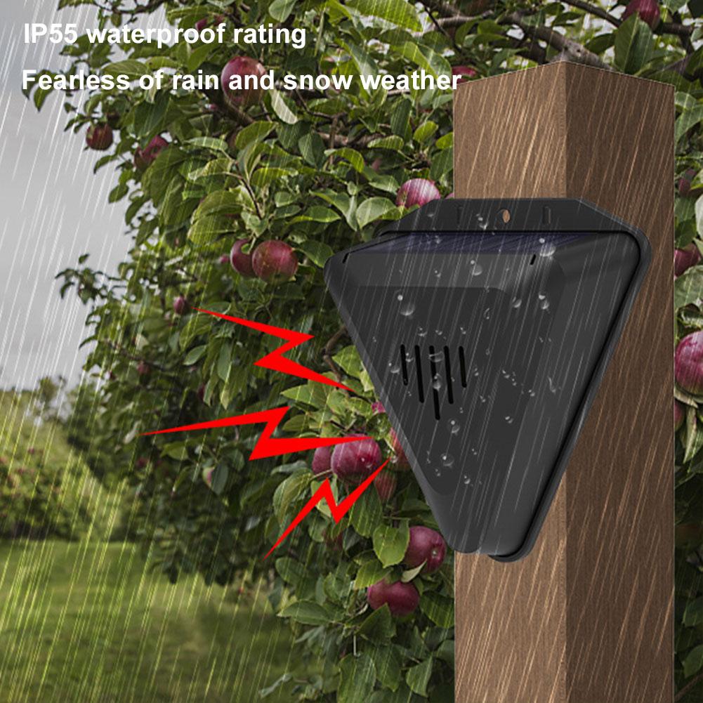 Solar Bird Repeller Waterproof Solar Animal Repellent Animal Repeller Outdoor Crop Orchard Protection Animal Deterrents