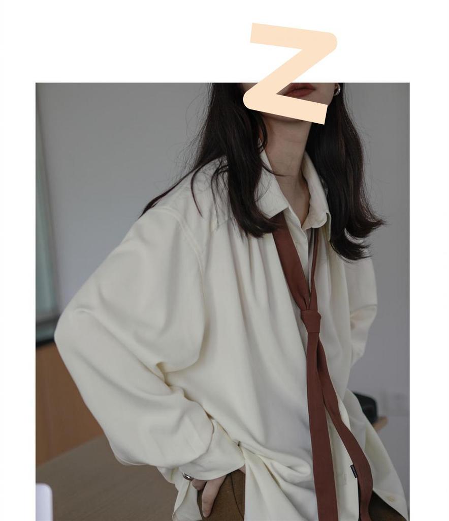 Damen Schlankmachende Lockere Bindebluse - Frühherbst Kühles Design