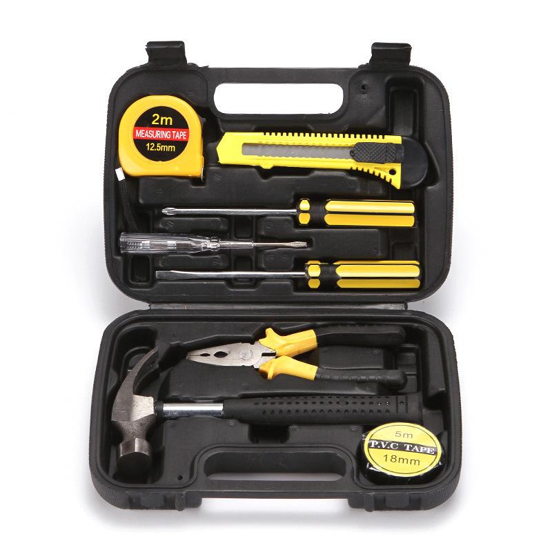 8-piece Set 9-piece Set 12-piece Set 16-piece Set Car Home Dual-purpose Combination Toolbox Car Hardware Tool Set Gifts