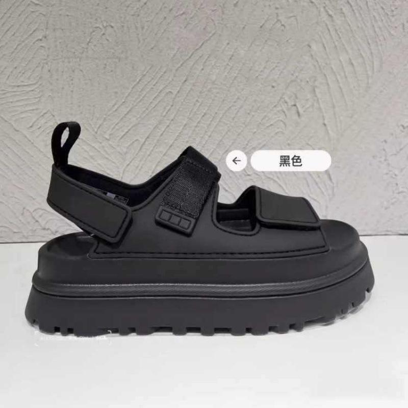 2025 spring and summer new Velcro muffin thick sole heightening comfortable versatile casual sports open-toed sandals women's outer wear