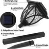 2PCS Solar Lawn Lights Outdoor LED Bright Yard Lamp Waterproof Night Light Landscape Lighting Pathway Light Garden Decor