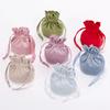 1 Stück Flanell Kordelzugbeutel Schmuck Geschenk Süßigkeiten Zugband Verpackungsbeutel Hochzeit Weihnachten Flanell Kosmetik Aufbewahrungsbeutel