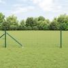 Fence Posts with Drive In Sleeve 52 Pcs Green