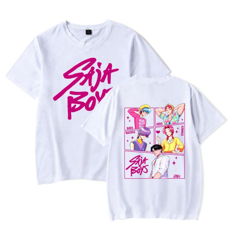 Devil Hunter Series Letter Print Summer Loose Comfortable Fashionable Soft Breathable Women's T-shirt