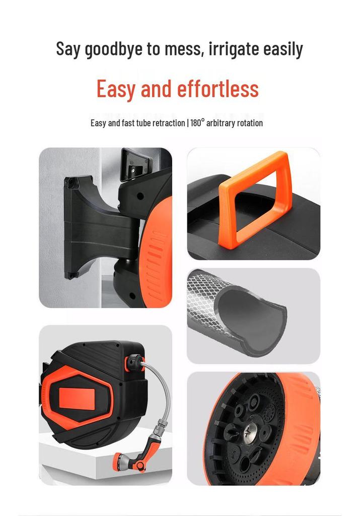 Multifunctional Automatic Retractable Garden Hose Reel
