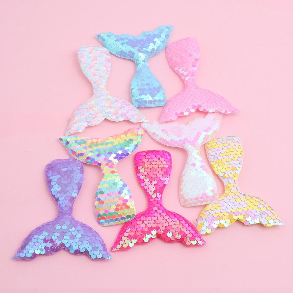 Colorful Mermaid Sequin Hair and Clothing Accessories in Box Packaging
