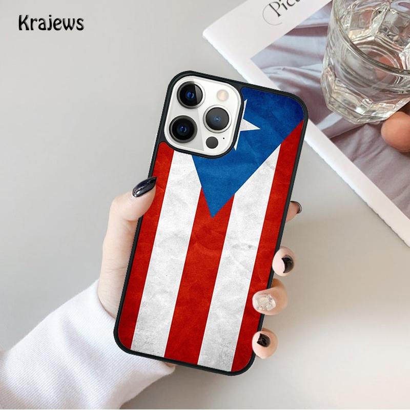 Puerto Rico Flag Phone Case For iPhone 17 Air 16 15 14 Ma Plus 11 12 13 Pro Ma Phone Cover Coque