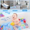 Kids Bath Mat for Tub Non Slip 100x40cm Reusable Cute Cartoon Bathtub Mat Non Slip with Suction Cups for Kids and Adults