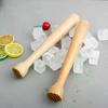 1Pcs Ice Muddler Wooden Pestle Beech Material Bar Kitchen Cocktail Tool Ice Muddler Sturdy Swizzle Sticks