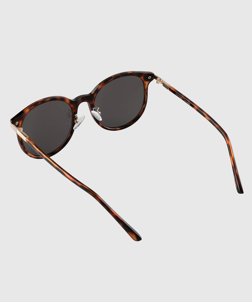 Tuditeo Yok Daily Round Uv Protection Nylon Lens Sunglasses C2 Leopard