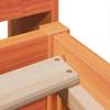 Solid Wood Bed without Mattress Wax Brown 75 x 190 cm Pine Wood