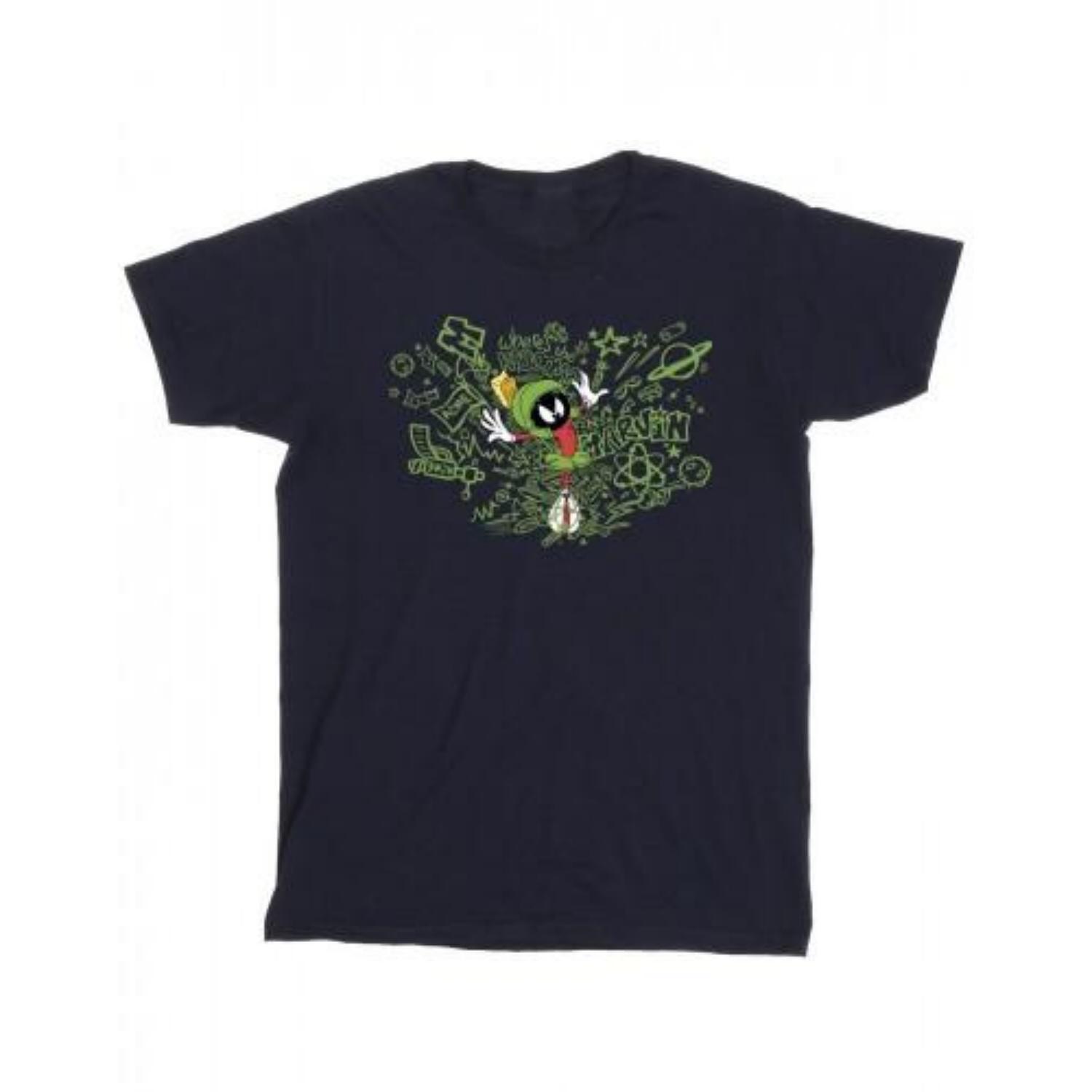 Looney Tunes Mens ACME Doodles Marvin Martian T-Shirt S