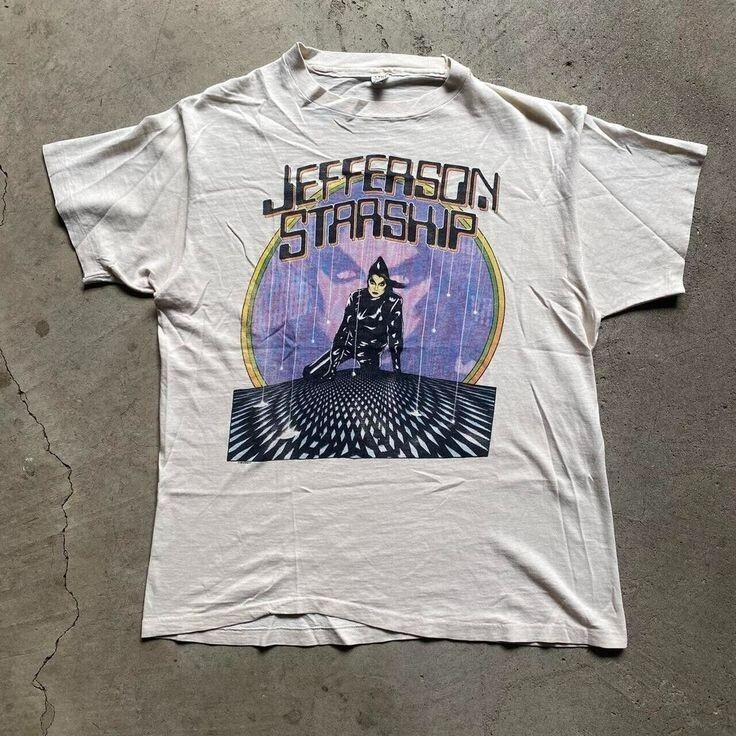 Vintage 80s Jefferson Starship Modern Times Tour Shirt IM0492 Unisex T-Shirt XXXXL