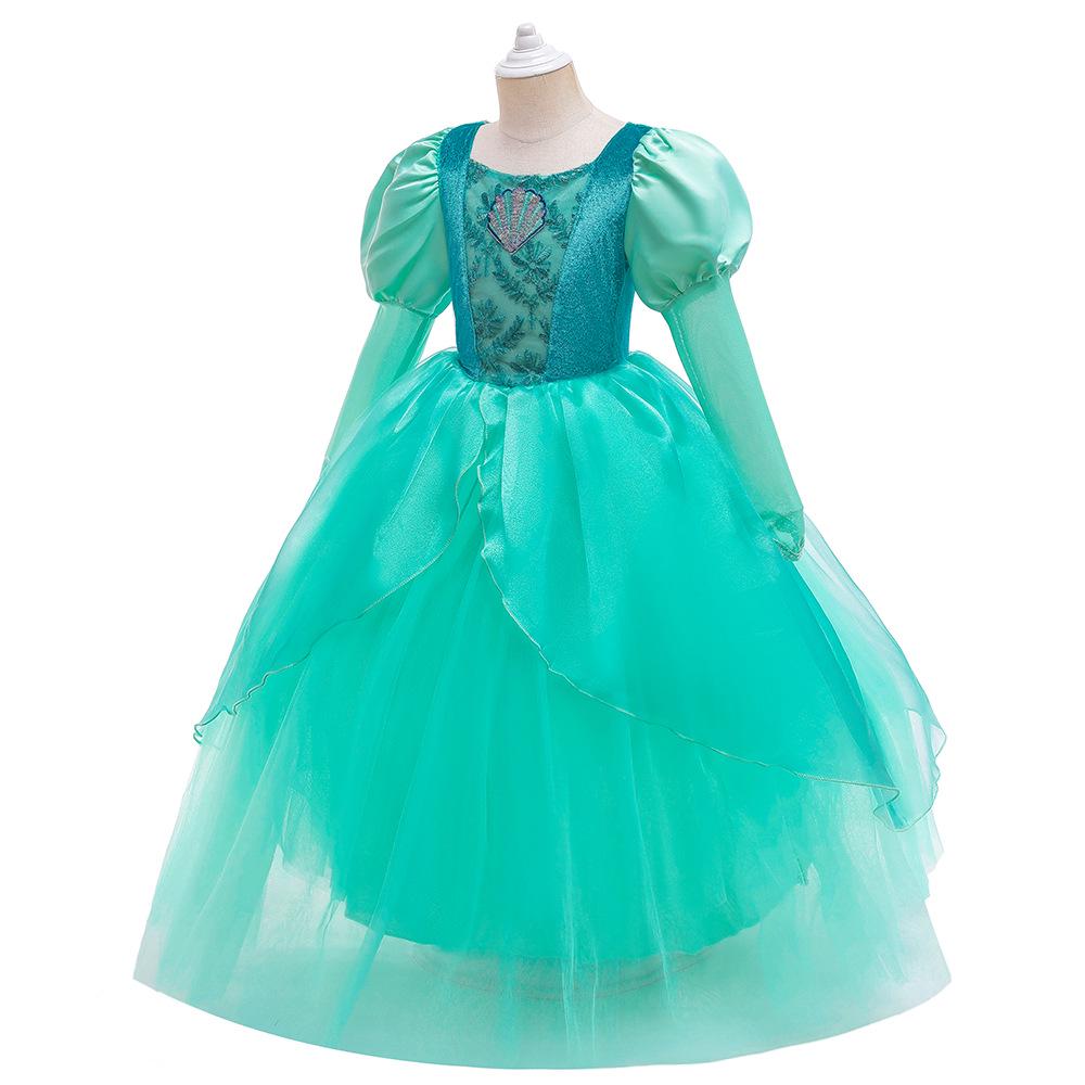 

2026 Halloween Jasmine Princess Long Sleeve Dress for Girls - Festival Performance Costume 130 cm
