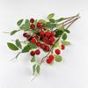 Green Leaves Artificial Raspberry Branch Luxury Fake Plants  Living Room Decor