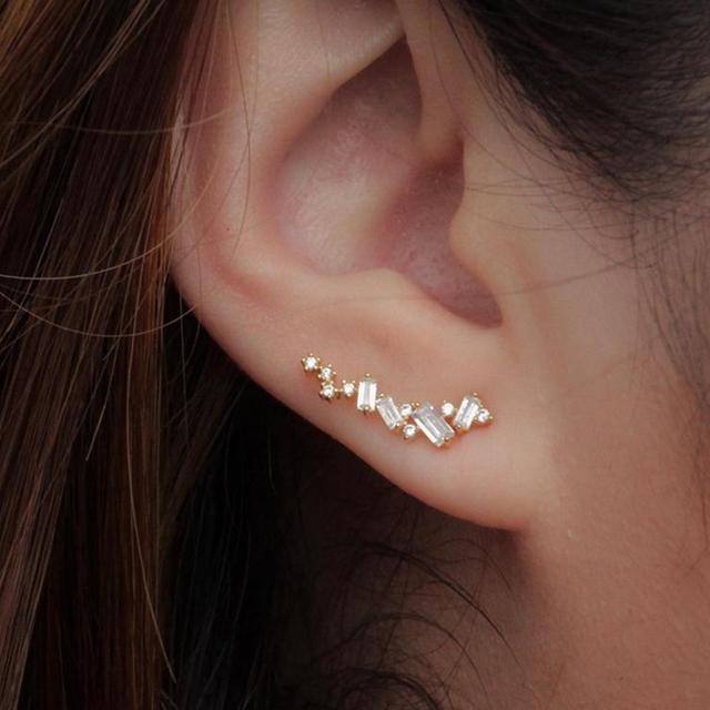 

Элегантные модные дизайнерские серьги, женские повседневные украшения, украшенные бриллиантами циркония, аксессуары для свадебной вечеринки