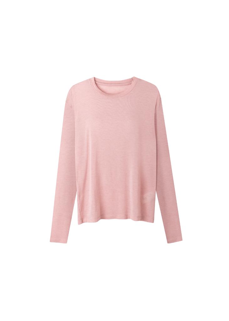 Moeoseoul Soft Wool Tencel Crew Neck Top