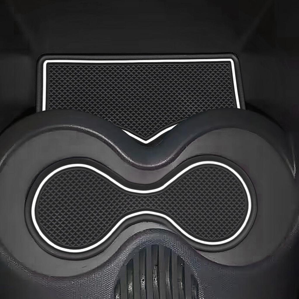 for Citroen C1 2005 - 2014 Anti-Slip Gate Slot Cup Mat Door Groove Pad Accessories Non-Slip Mats Coasters