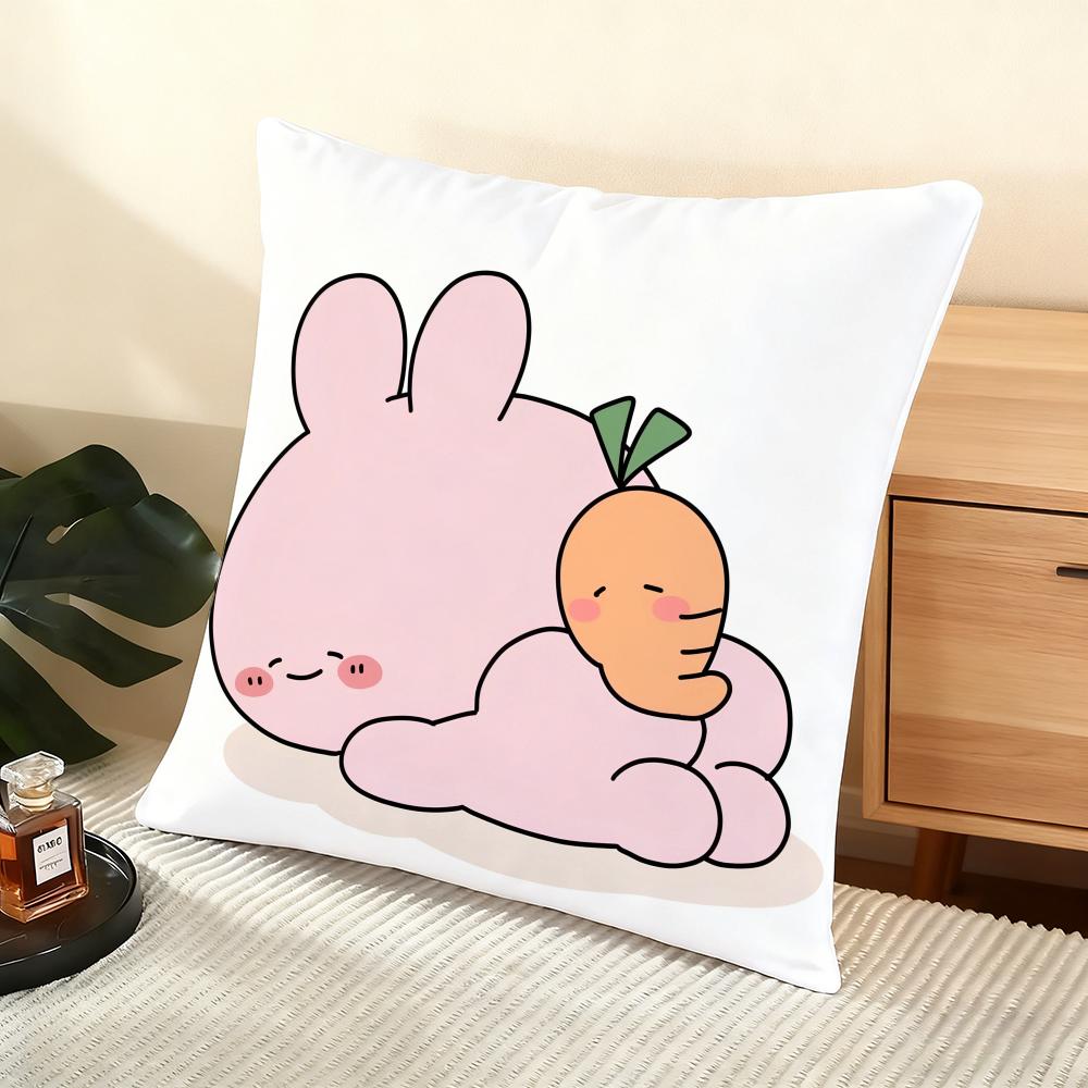 A-Asamimichan Cushion Cover Soft Short Plush Pillow Cover Smooth Cozy Texture Aesthetic Cushion Case Home Decor