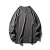 Amei Kaji Heavyweight Pure Cotton 320g Long-Sleeve T-Shirt for Men, Spring and Autumn Loose Mountain Style Base Shirt, Export All-Cotton Tee