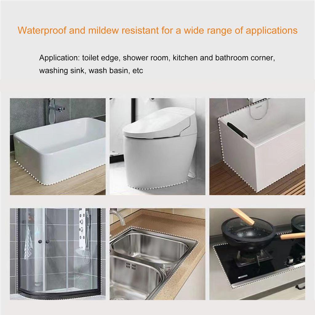 3Pcs Mold Resistant Waterproof Sealant Kitchen Bathroom Anti Mildew Glue Epoxy Resin Leak Plugging and Caulking Sealant