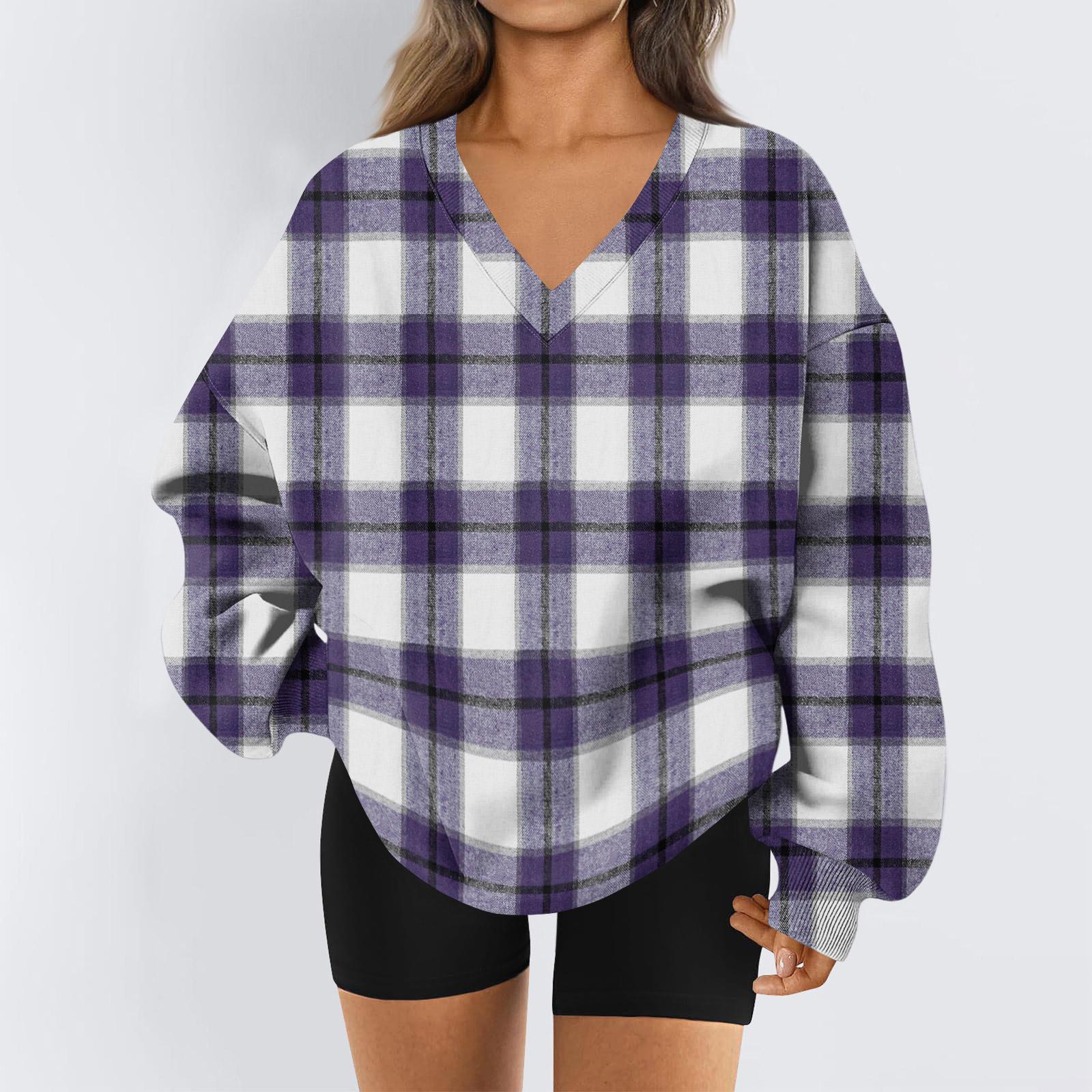 

Женская толстовка, спортивная фланелевая толстовка с длинным рукавом, повседневная толстовка с V-образным вырезом L