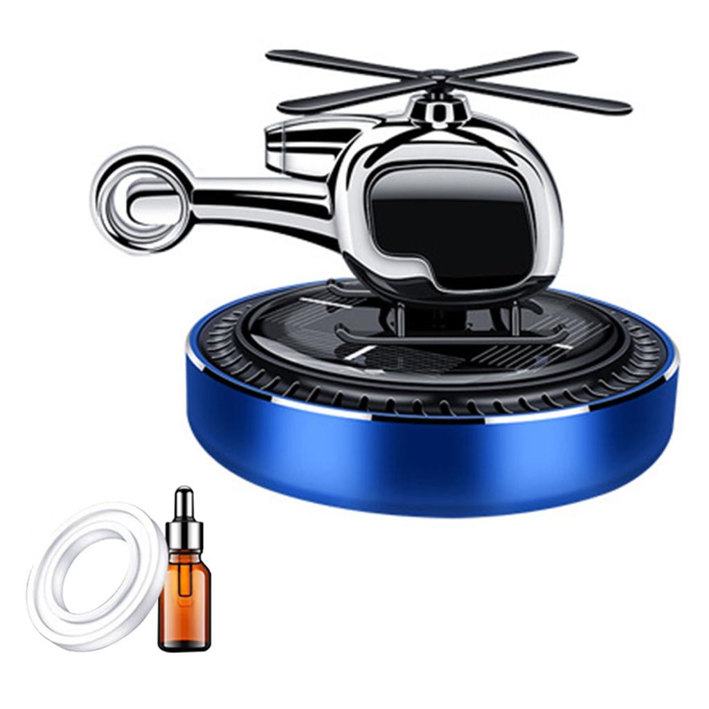 Solar Helicopter Fragrances Diffuser with Long Lasting Flower  Scent Metal Solar Spin Helicopter Car Fragrances Decors