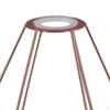 Pendant Lamp Shade Diamond Shape Ornament Hanging Chandelier Bracket Iron Holders Industrial Wire