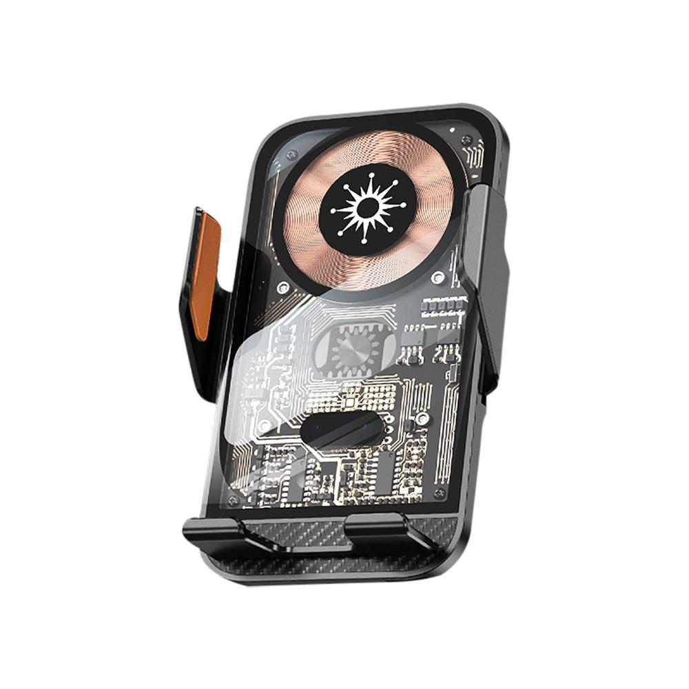 Pro Leapmotor C01 C11 T03 Bezdrátová nabíječka do auta Mobilní telefon GPS Navigace Držák s automatickým snímáním Vestavěná baterie Rychlé nabíjení