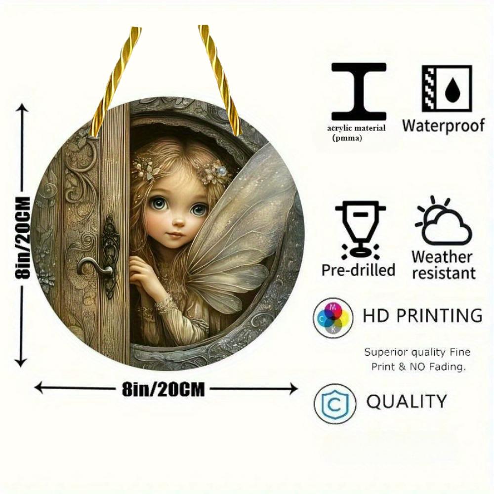 20Cm Acrylic Material Flat 2D Ornament, Pendant Decoration, Elegant Art Decoration, Suitable for Restaurants, Bars, Homes, Shops, Room Decoration