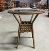 Outdoor-Tisch und -Stuhl Rattantisch und -stuhl Freizeitcafé Balkon Innenhof Tisch und Stuhl Massivholz Rattanstuhl Kaffee
