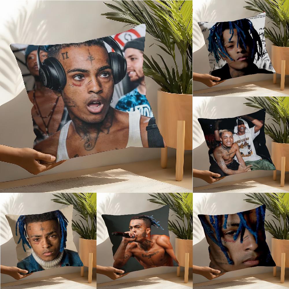 Hip Hop Z-Xxxtentacion Pillow Case Linen Cushion Covers For Decorative Sofa Home Pillows Case Car Chair Pillows Cases