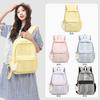 Schoolbag new niche striped backpack female college student leisure travel backpack lightweight large-capacity commuter schoolbag backpack