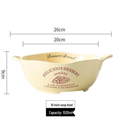 Cremefarbenes französisches Keramik-Geschirrset