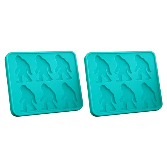 Sasquatch Ice Mold 6 Cavity Silicone Ice Cube Mold Reusable Funny Sasquatch Ice Cube Maker for Whiskey Party Drinks DIY Ice Cubes